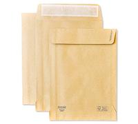Busta a sacco avana - serie Largemail - soffietti laterali - strip adesivo - 190x260x40 mm - 100 gr - Pigna - conf. 250