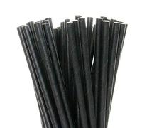 250 cannucce di carta biodegradabili, circa 20 cm, colore: nero