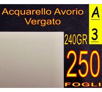250 FF ACQUARELLO AVORIO STAMPANTE A3 240GR ATTESTATI DIPLOMA