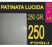 250 FOGLI 250G A3+ A3 PLUS 32X44 CARTA PATINATA LUCIDA STAMPANTI LASER CATALOGHI