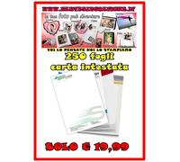 250 Fogli Carta Intestata A4 solo fronte colori usomano 80gr