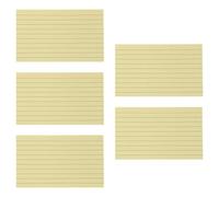 250 fogli di biglietti a righe larghe, 7,6 x 12,7 cm, colorati, tascabili, per studio giornaliero, per prendere appunti, biglietti di studio riciclabili