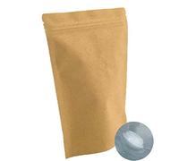 250 g di carta kraft da 226,8 g, con cerniera, sacchetti di caffè con valvola (confezione da 25)