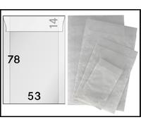 250 LINDNER 702 Sacchetti Di Pergamino 78x53mm + 14 Mm Di Patta