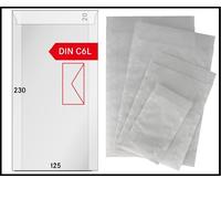 250 LINDNER 714 Sacchetti Di Pergamena 230x125mm + 20 Mm Di Patta