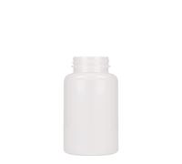 250 ml flacone PET, plastica, bianco, bocca: 45/400