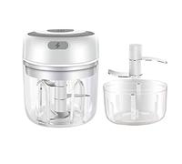 250 ML Mini Electric Garlic Chopper, Kitchen Mini Cuisinart, USB Rechargeable Food Processor (per cipolla, carne, peperoni), Food Chopper