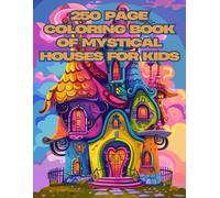 250 page coloring book of mystical houses for kids