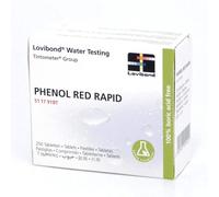 250 Pastiglie Reagenti PH RED PHENOL RAPID X Test Manuali - Dissoluzione Rapida