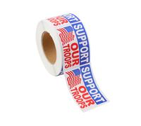 250 pegatinas de la bandera estadounidense ""Apoya a nuestras tropas"" - Pegatinas patri ticas de la bandera estadounidense