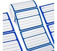 250 pezzi 8,7 x 10,9 cm da/a indirizzo, etichette autoadesive, etichette per indirizzi di ritorno, per scuola, casa, ufficio (blu)