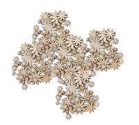 250 Pezzi Abbellimenti di Legno di Fiori, Decorazioni Artigianali per Cucitura Fai-da-te, Mosaici e Creazione di Carte con Ornamenti Non Porosi