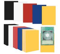 250 Pezzi Bustine Protettive Carte, 66 X 91mm Buste Proteggi Carte, Retro Smerigliato, Soft Sleeves Trasparenti per Sleeves Pokemon per Yugioh per Bustine Protettive Magic, 5 Colori