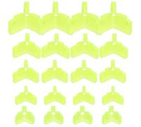 250 Pezzi Copertura di Sicurezza per Amo Triplo Giallo, Cappuccio