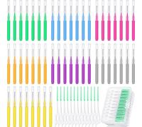 250 pezzi di spazzola interdentale per parentesi graffe usa e getta filo interdentale per parentesi graffe spazzolino dentale filo interdentale testa per igiene orale Flosser stuzzicadenti strumento di pulizia morbido (colore adorabile)