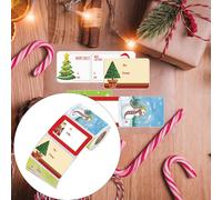 250 pezzi Etichette adesive natalizie Adesivi decorativi Rotolo per carte Buste