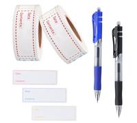 250 Pezzi Etichette Autoadesive per la Casa, Etichette per la Data di Scadenza Degli Alimenti, Etichette per Congelatore, Etichette Rimovibili per Contenitori per Alimenti, Barattoli, Marmellate