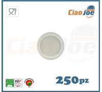 250 Piatti Dessert Compostabili Bio - Microonde Dolci Piatto Piano
