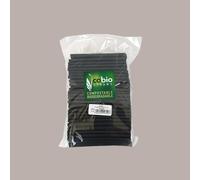 250 Pz Cannuccia Dritta PLA Bio Nera Eco Foro 8 mm H150mm