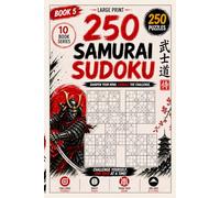 250 Samurai Sudoku Puzzles for All Ages | Book 5: Large Print Brain Challenge Edition from Easy to Hard with Solutions