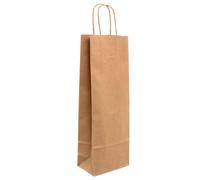 250 Shopper buste in carta avana per bottiglie 14x8 h38,5 cm