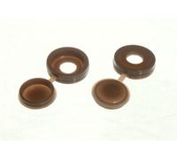 250 X Rondelle A Vite E Copertura Cernierata Marrone Scuro Per Viti # 6 E 8