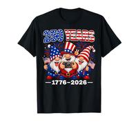 250 Years America 1776-2026 Patriotic GNOME Camera Party Maglietta