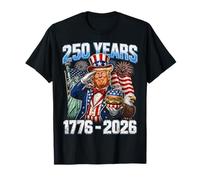 250 Years America 1776-2026 Uncle Sam Trump BBQ Party Maglietta
