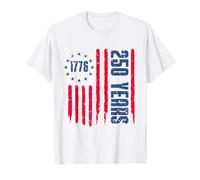 250 Years America Anniversary 250th Independence Day Freedom Maglietta