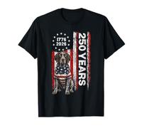 250 Years America German Shorthaired Pointer USA 4th of July Maglietta