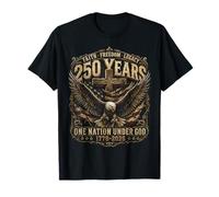 250 Years American 1776 2026 250th 4th July Independence Day Maglietta