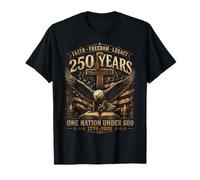 250 Years American 1776 2026 250th 4th July Independence Day Maglietta