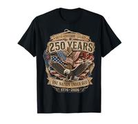 250 Years American 1776 2026 250th 4th July Independence Day Maglietta