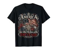250 Years American 1776 2026 250th 4th July Independence Day Maglietta