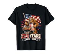 250 Years American 1776 2026 250th 4th July Independence Day Maglietta