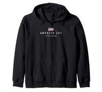 250 Years Anniversary America 1776-2026 USA 250th Birthday Felpa con Cappuccio