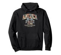 250 Years Anniversary America 1776-2026 USA 250th Birthday Felpa con Cappuccio
