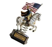 250 Years Commemorative Horse Statue, Resin Riding Figurine, Home Decor