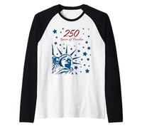 250 Years of Freedom - 2026 Independence USA Anniversary Maglia con Maniche Raglan