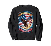 250 Years One Nation Under God - Eagle 1776 Faith American Felpa