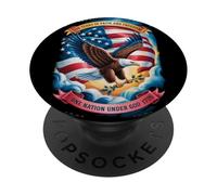250 Years One Nation Under God - Eagle 1776 Faith American PopSockets PopGrip Adesivo