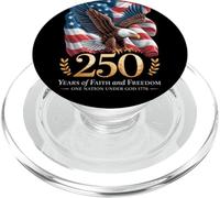 250 Years One Nation Under God - Eagle 1776 Faith American PopSockets PopGrip per MagSafe