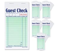 [2500] Gorilla Supply Guest Check Book 8,6 x 17,1 cm Blocco appunti per cameriere e cameriere, controlli perforati a 2 strati senza carbonio, verde, 2500 (5 pkg x 50 set x 10 libri)