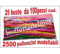 2500 palloncini modellabili professionali (25 buste da 100 pz. cadauna) OFFERTA