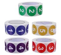 2500 pezzi di adesivi rotondi con numeri piccoli - Etichette autoadesive