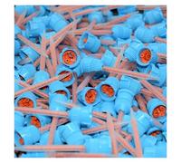 2500 pezzi Miscelatore statico 10:1 Ugelli di miscelazione for adesivi epossidici Colle in resina AB Set di tubi di miscelazione statici rotondi for cartuccia di colla 10:1 da 50 ml