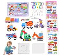 2500 Pezzi Perline Colorate E 3 Adesivi per Auto Aquabeads Perline Set Di Perline Creative Fai Da Te Regalo per Bambini Dai 3 Anni in Su