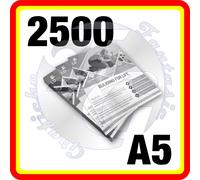 2500 VOLANTINI A5 (14,5x20,4) stampa FRONTE BIANCO E NERO usomano 80 gr.