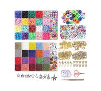 25000pcs Glass Beads Clay Beads Chain Bead Making Kit Alphabet Bead Pendant