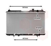 25002104 VAN WEZEL Radiatore, Raffreddamento motore per HONDA